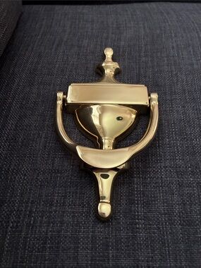 Brass Door Knocker - Polished Brass Finish